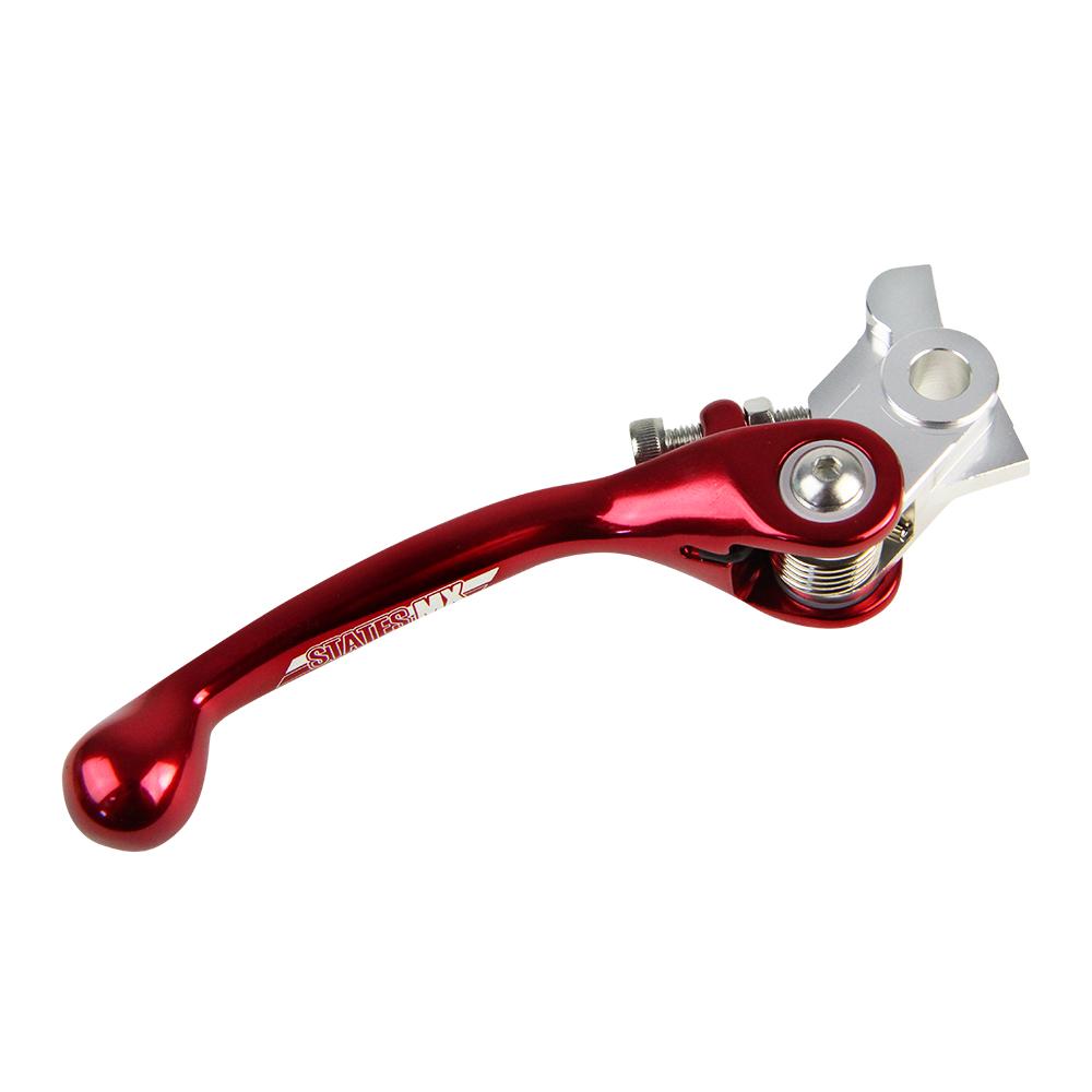 STATES MX FRONT BRAKE LEVER - STD FLEX - HONDA - RED (70-SFB-918R)