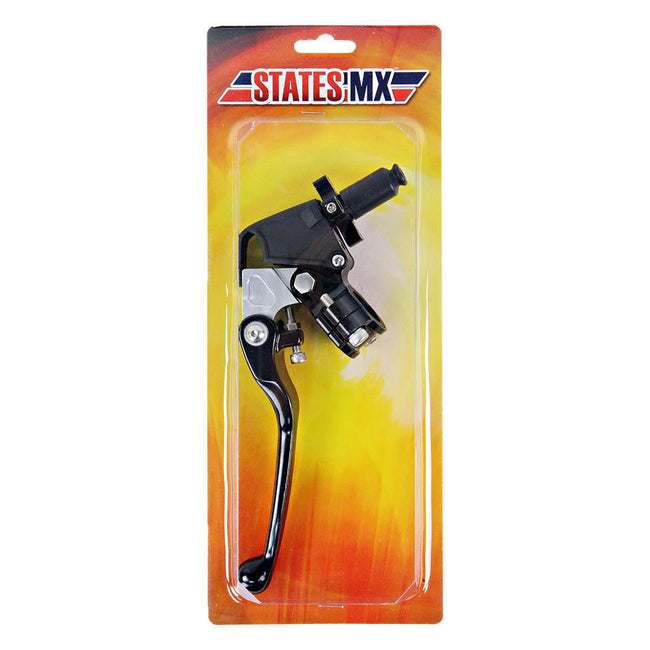 STATES MX UNIVERSAL CLUTCH PERCH AND LEVER - STD FLEX - BLACK Hover Image