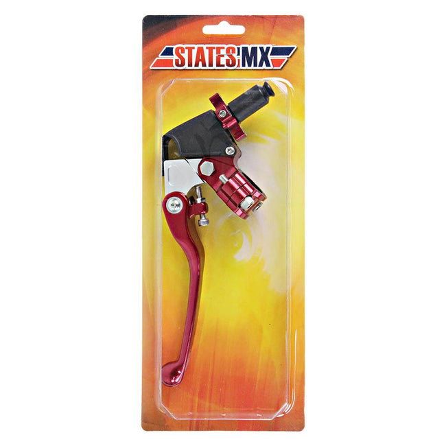 STATES MX UNIVERSAL CLUTCH PERCH AND LEVER - STD FLEX - RED Hover Image