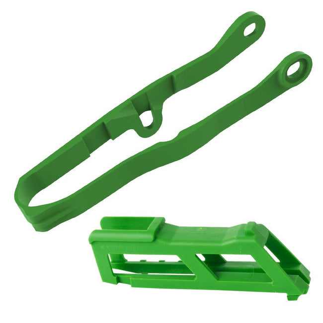 POLISPORT CHAIN GUIDE & SLIDER KIT KAWASAKI - GREEN Hover Image