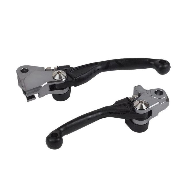 POLISPORT FOLDING LEVER SET HONDA CRF250R/450 - BLACK Hover Image