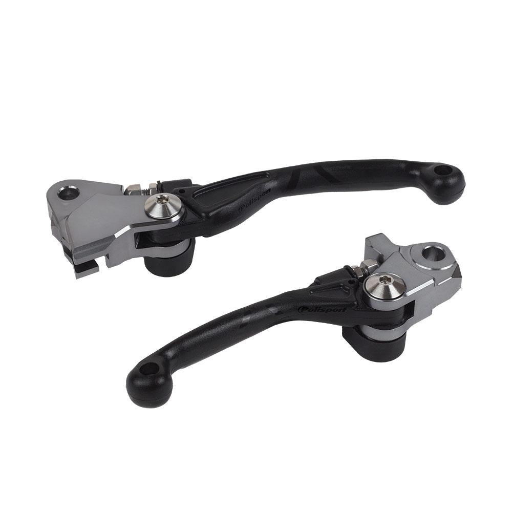 POLISPORT FOLDING LEVER SET YAMAHA YZ250F/450F 09-25/YZ125/250 15-25 - BLACK