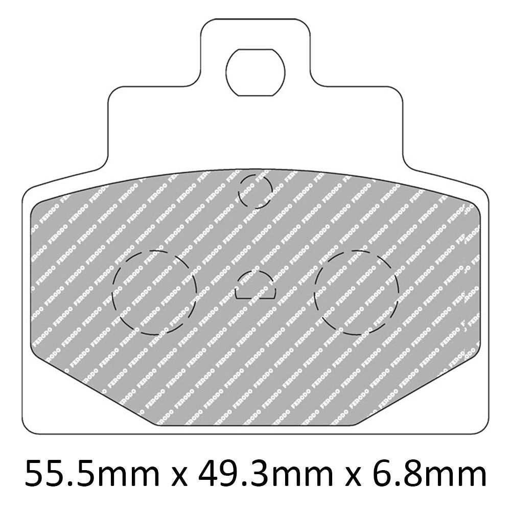 FERODO Disc Pad Set - FDB2277 AG Argento Non Sintered Compound