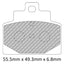 FERODO Disc Pad Set - FDB2277 AG Argento Non Sintered Compound