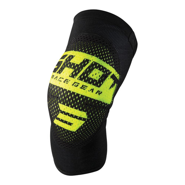 Shot Airlight 2.0 Knee Guards Adult Black/Neon Yellow Hover Image
