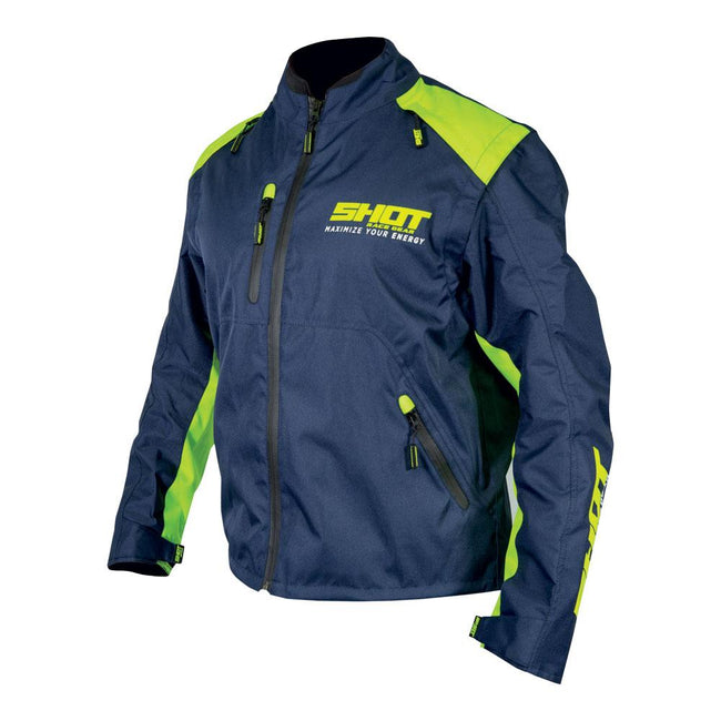 Shot Contact Assault Enduro Jacket Blue/Neon Yellow Hover Image