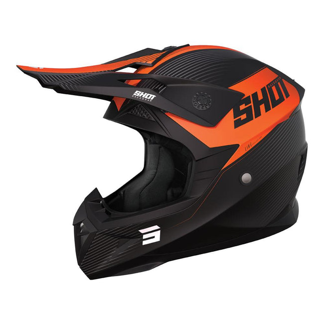 Shot Pulse Line Helmet Matt Orange Hover Image