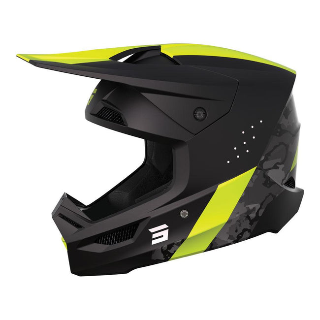 Shot Race Camo Helmet Matt Black/Neon Yellow MIPS Hover Image