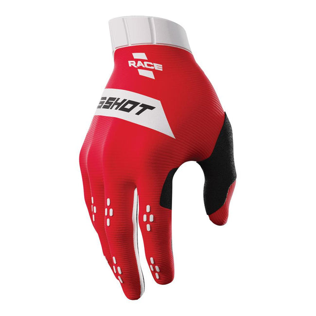 Shot Race Gloves Red Hover Image