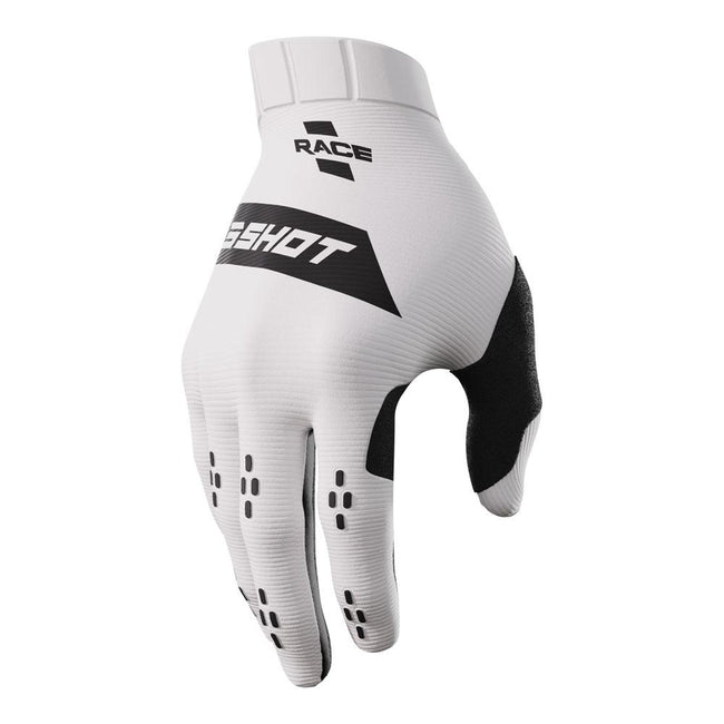 Shot Race Gloves White Hover Image