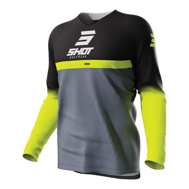 Shot Raw Kid Reflex Jersey Black Hover Image