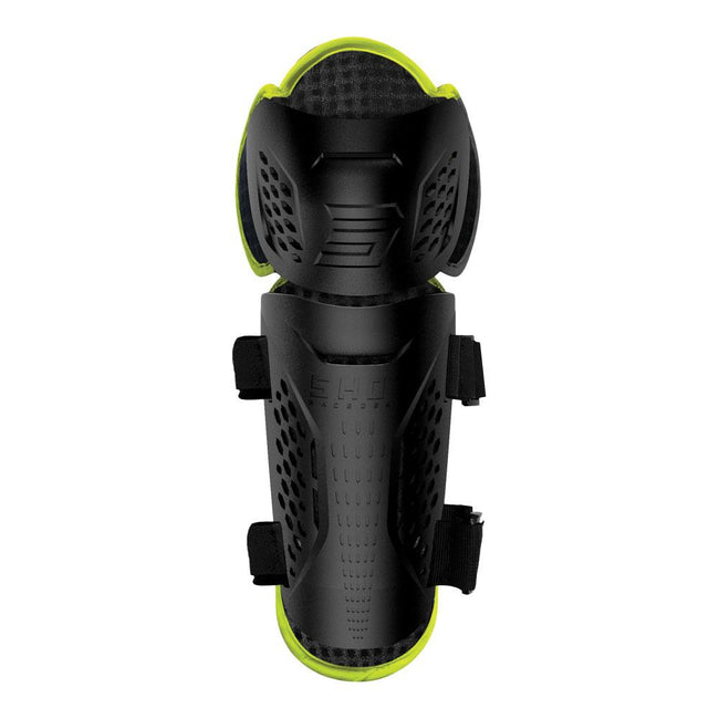 Shot Optimal 2.0 Knee Guards Adult Black/Neon Yellow Main Image