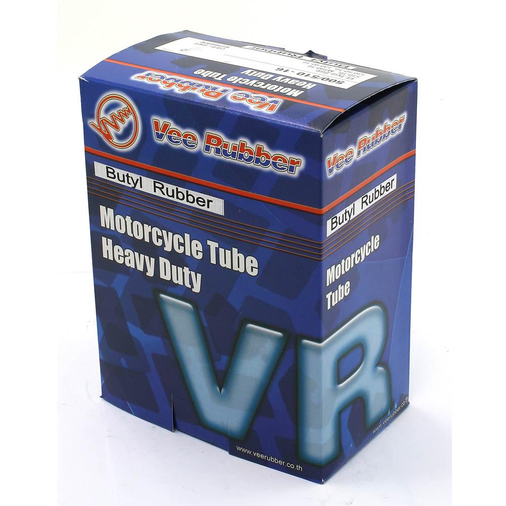 VEE RUBBER - HEAVY DUTY TUBE - 1.5mm - 500/510-16 TR13 OFFSET 10mm RUBBER STRAIGHT VALVE