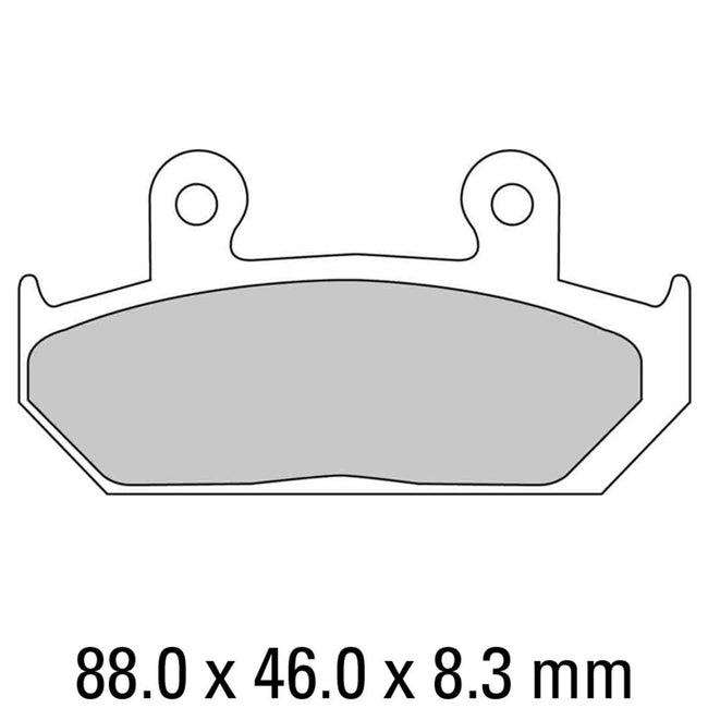 FERODO Disc Pad Set - FDB452 P Platinum Non Sintered Compound Hover Image