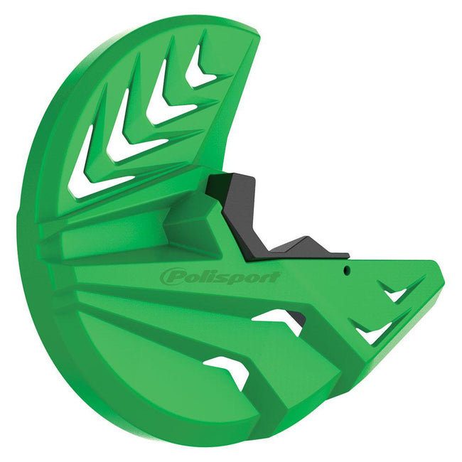 POLISPORT DISC + BOTTOM FORK PROTECTOR KAW KX-F - GREEN Hover Image