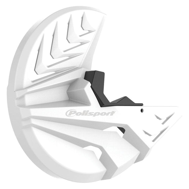 POLISPORT DISC + BOTTOM FORK PROTECTOR KAW KX-F - WHITE Hover Image