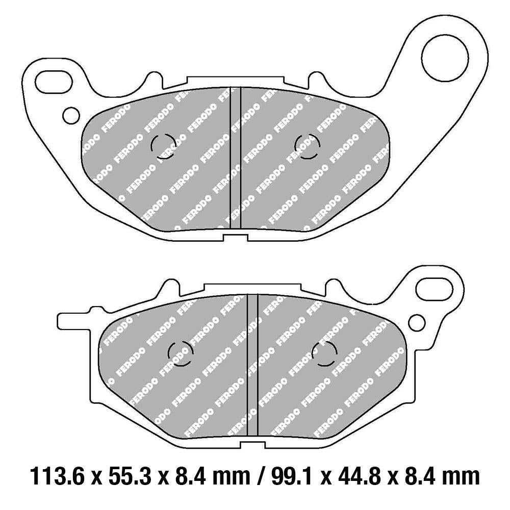 FERODO Disc Pad Set - FDB2280 EF ECO Friction Non Sintered Compound