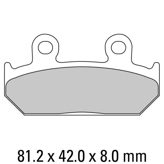 FERODO Disc Pad Set - FDB462 P Platinum Non Sintered Compound Hover Image