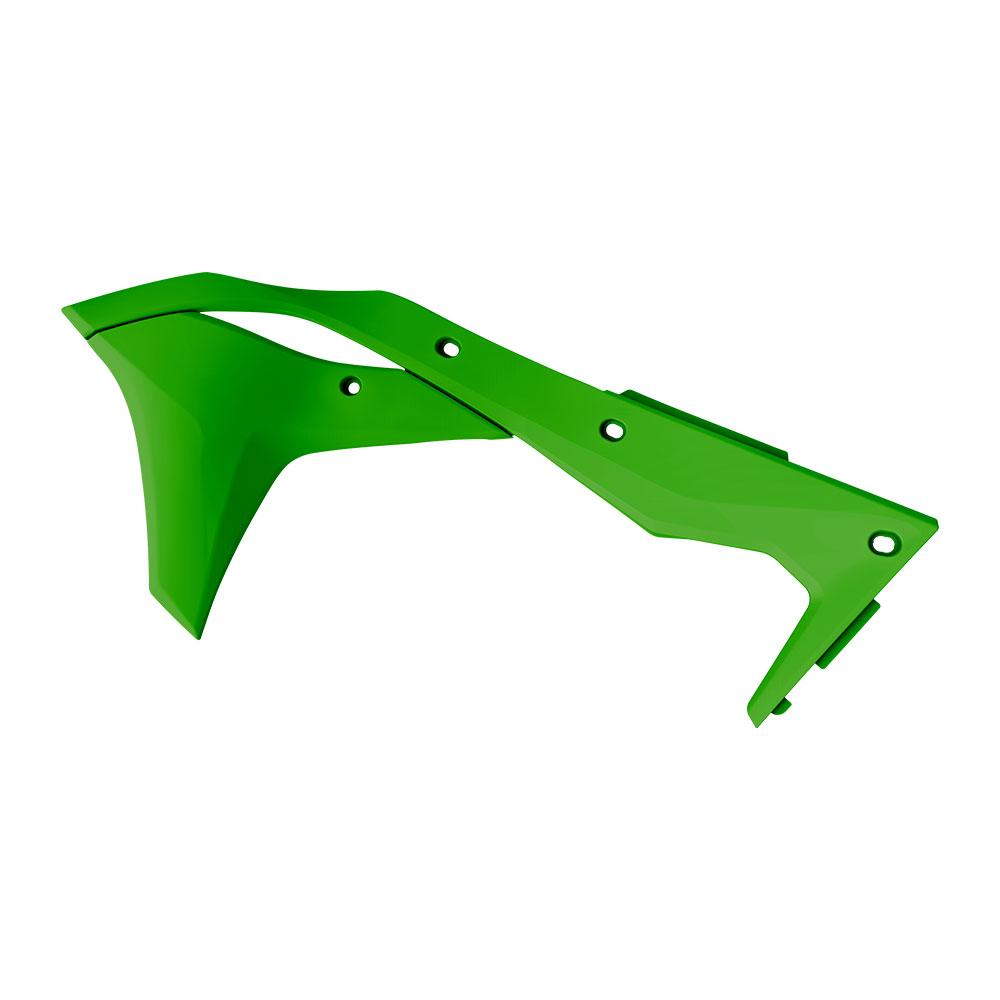 POLISPORT RADIATOR SHROUDS KAWASAKI KX250F 17-20 - GREEN
