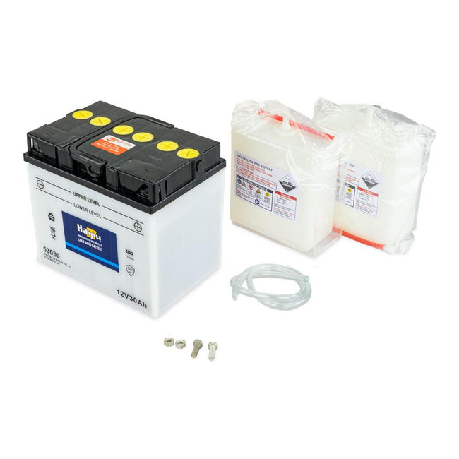 ROADSTAR C60-N30LA-A BATTERY 12V Flood Cell Heavy Duty HAIJIU 30Ah DIN 53030 with Handle Main Image