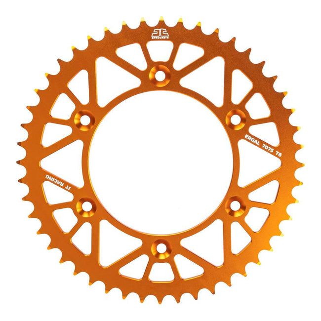 JT ALLOY RACELITE SPROCKET - 49T 520P - ORANGE Hover Image
