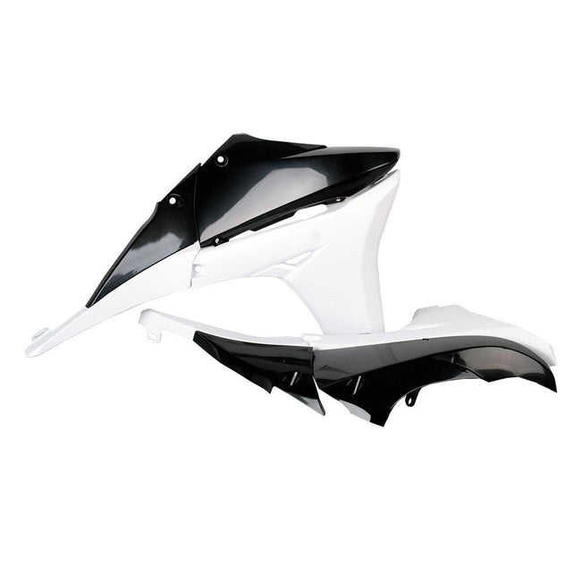 POLISPORT RADIATOR SHROUDS YAMAHA YZ450F 10-13 - BLACK/WHITE Hover Image