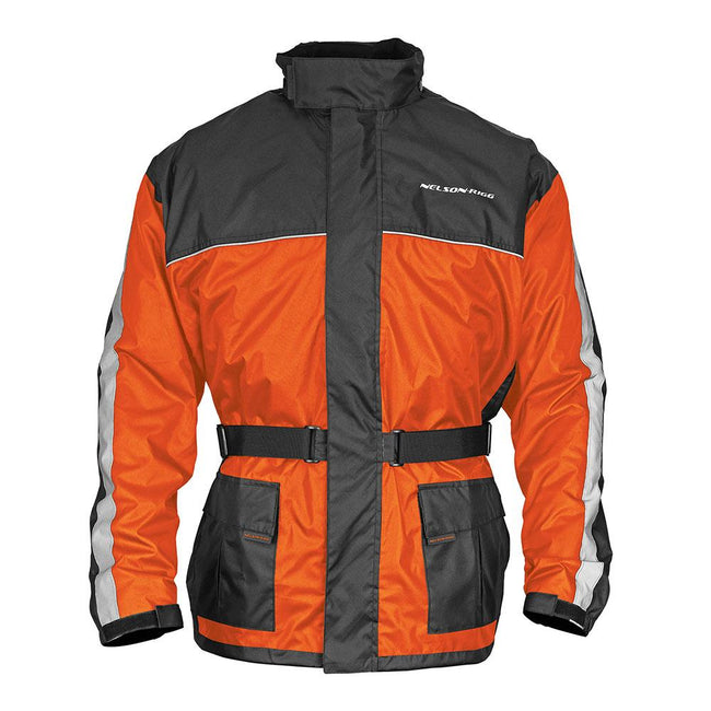 Nelson-Rigg Solo Storm Rain Jacket High Viz Orange/Black Hover Image