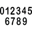 B1D - 150MM ARIAL NO. 1 BLACK (10/PKT)