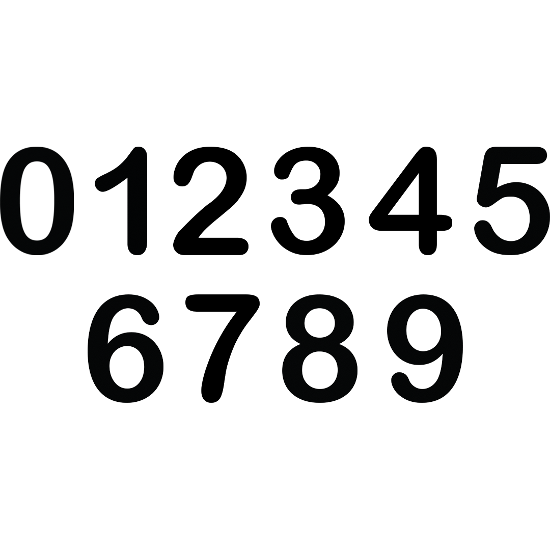 B2C - 110MM JUNIOR ARIAL NO. 2 BLACK (10/PKT)