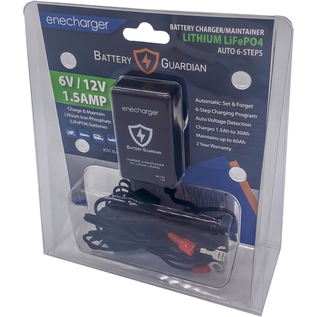 BAT4 - BATTERY CHARGER LITHIUM 6V/12V 1.5AMP