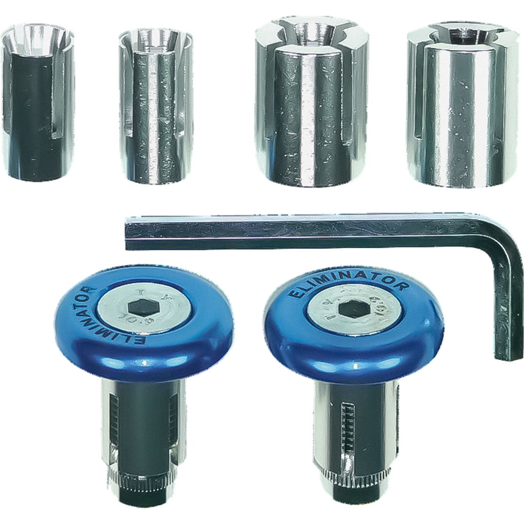 BP18BL - BAR END 30MM 3 IN 1 ELIMINATOR BLUE