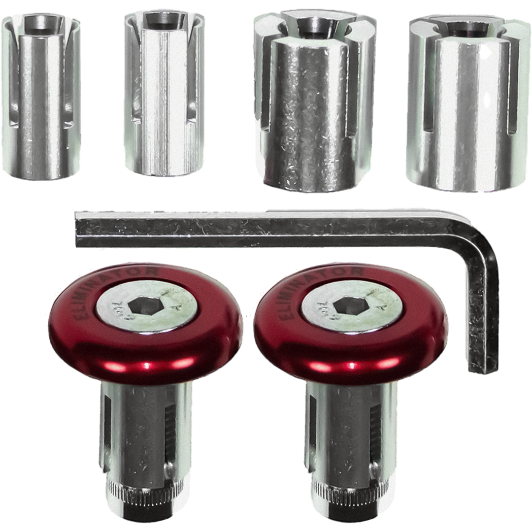 BP18R - BAR END 30MM 3 IN 1 ELIMINATOR RED