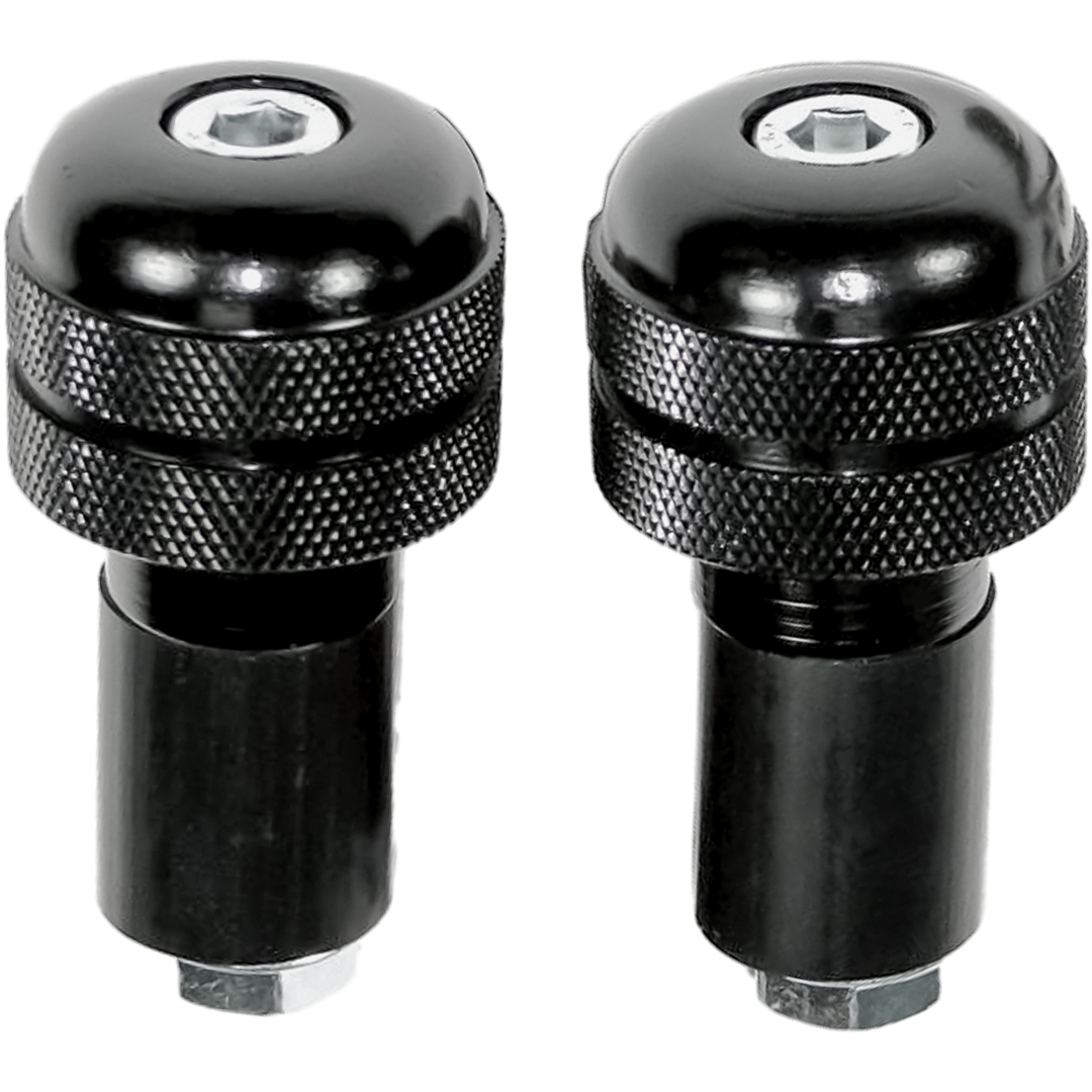 BP3B - BAR END WEIGHTS ALUMINIUM BLACK