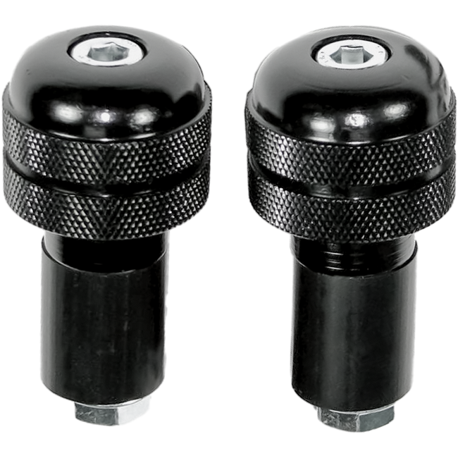 BP3B - BAR END WEIGHTS ALUMINIUM BLACK Hover Image