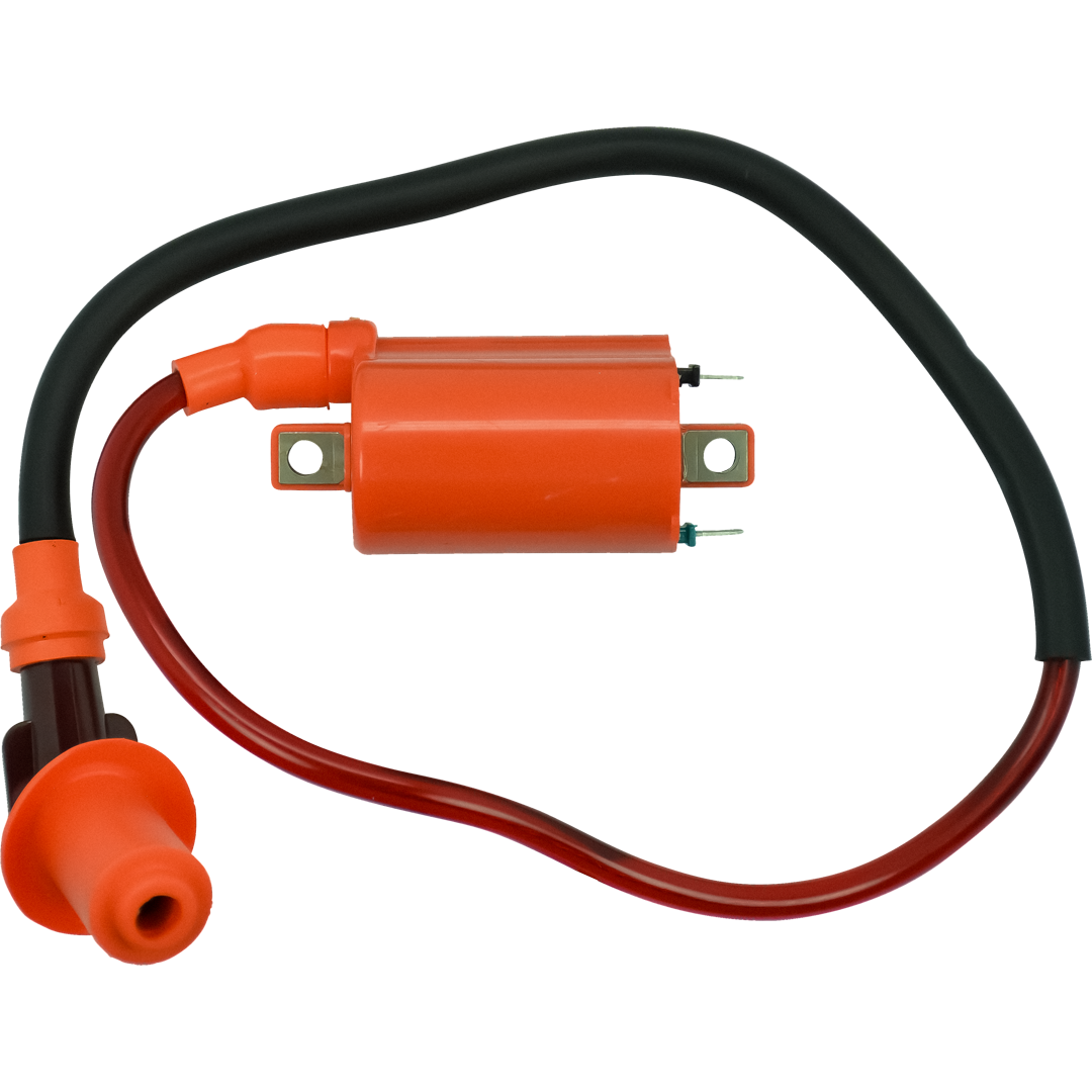 CU3 - IGN COIL 2 WIRE W LEAD & PLUG CAP 12V