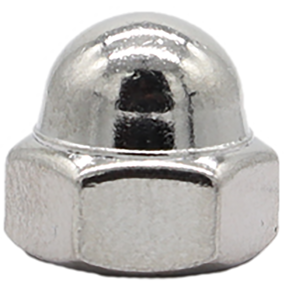 DNC6 - DOME NUT CHROME 6MM (10/BAG)