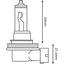 EH702 - HALOGEN 12V 35W H8 90 DEG BULB