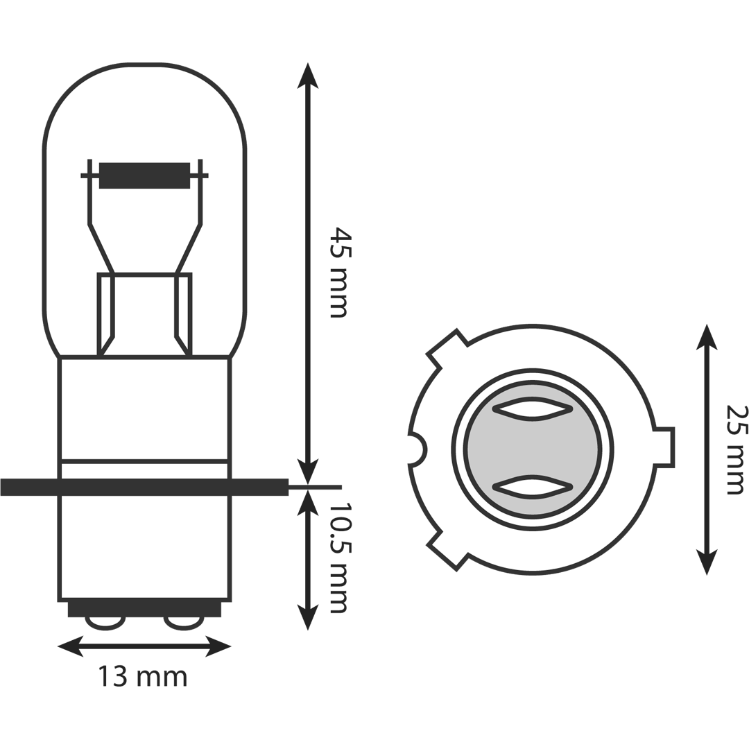 EH901 - HALOGEN 12V 35/35 3 PIN BULB