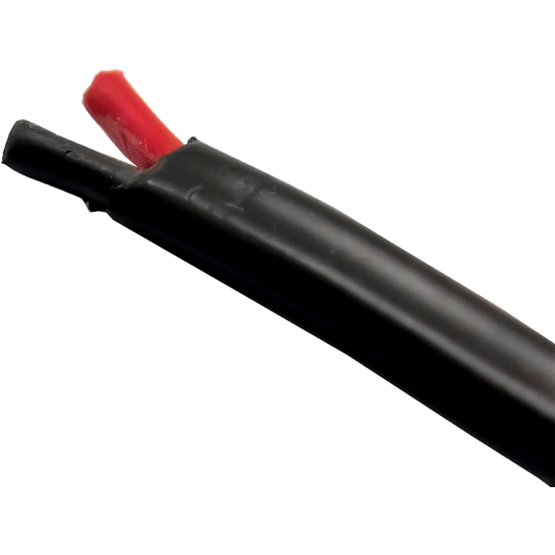 EW2 - ELEC WIRE RED/BLACK TWIN CORE 3MM X 30M
