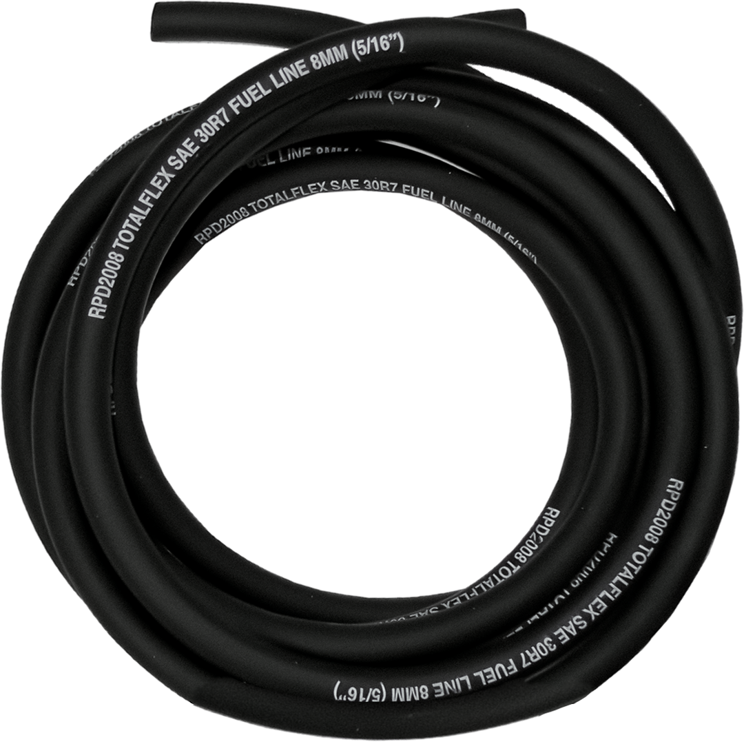 FL10 - 5/16" 8MM REINFORCED FUEL LINE BLK (5M)