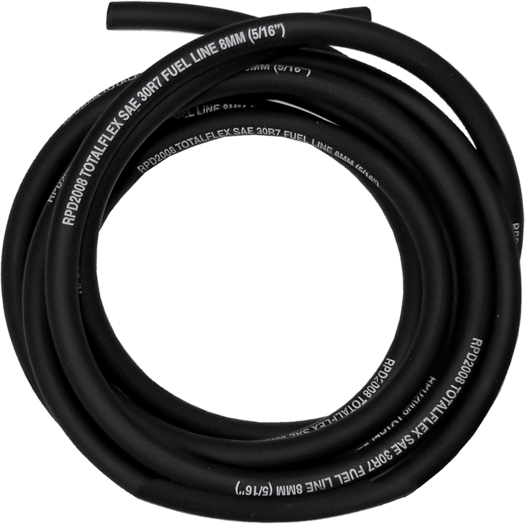 FL8 - 3/16" 5MM REINFORCED FUEL LINE BLK (5M)