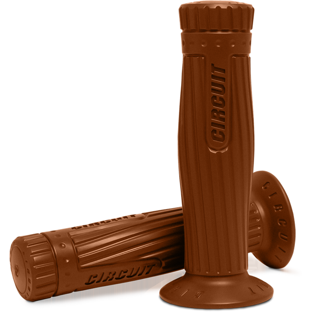 HGC10BR - CIRCUIT CAFE RACER GRIP BROWN