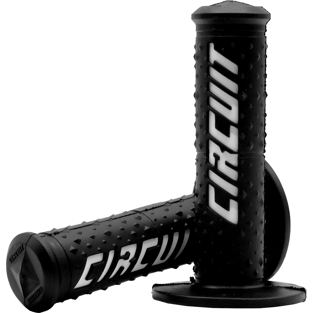 HGC14W - CIRCUIT ELECTRA RACE GRIP BLK/WHITE