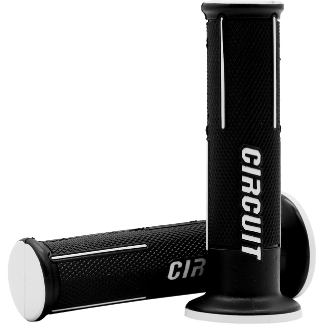 HGC16W - CIRCUIT SPEED RACE GRIP CLOSED BLK/WHITE Hover Image
