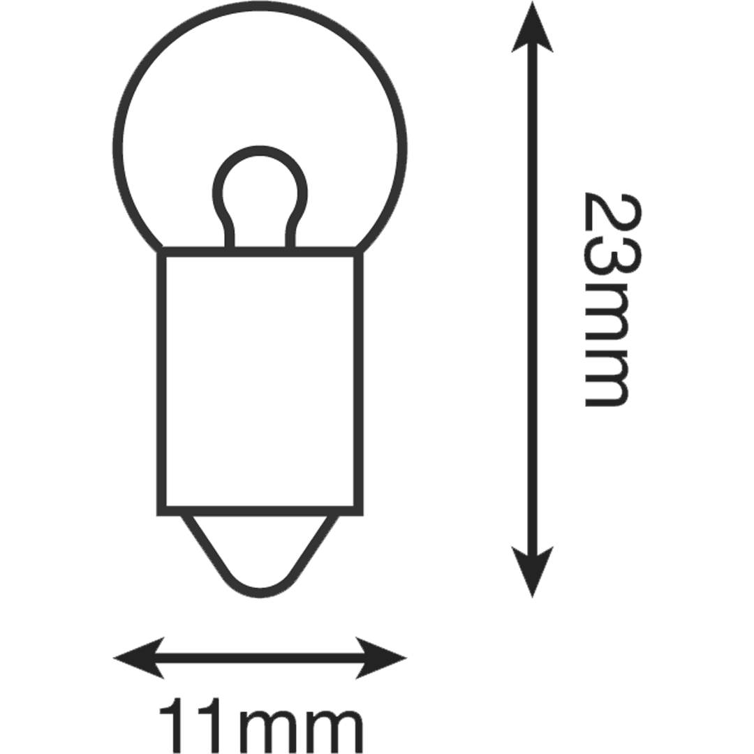 HL024 - INSTRUMENT BULB 6V 3W (10/BOX)
