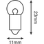 HL025 - INSTRUMENT BULB 12V 3W (10/BOX)
