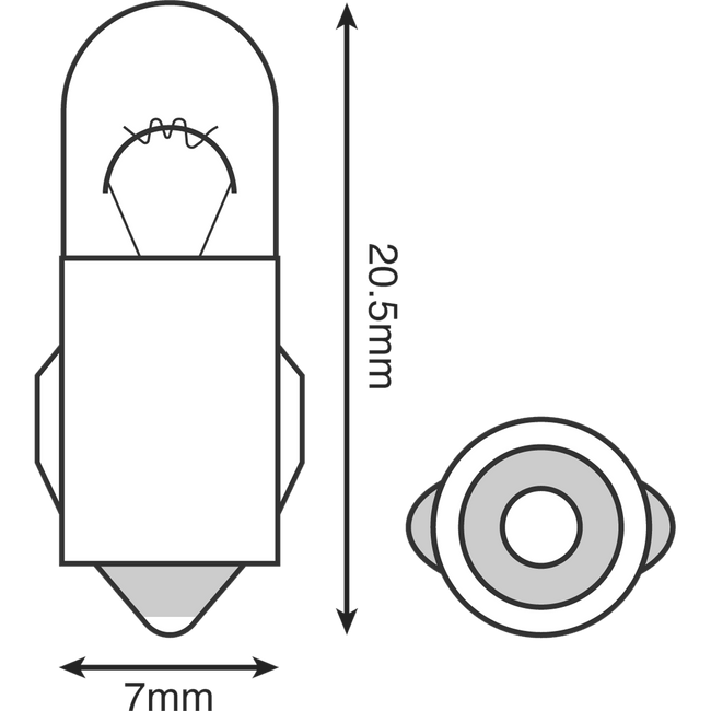 HL026 - INSTRUMENT BULB 12V 2W (10/BOX) Hover Image