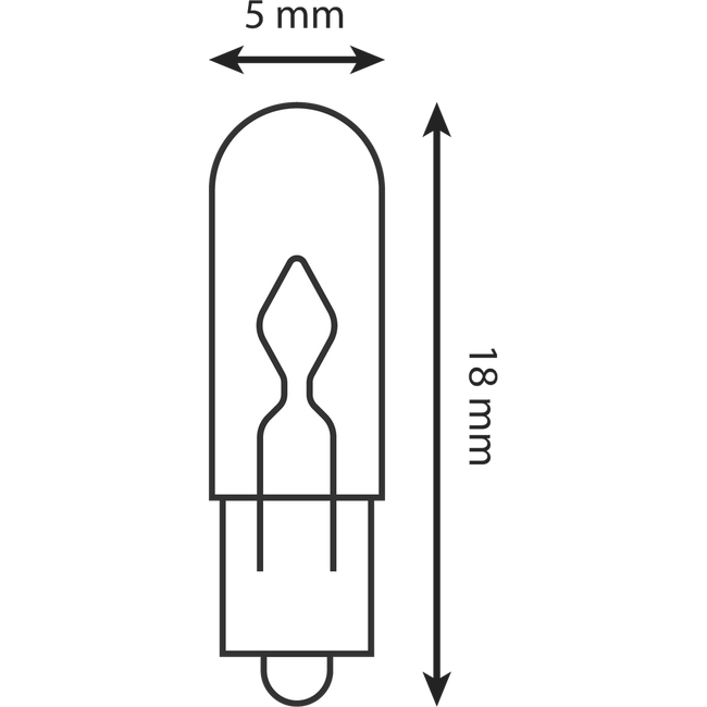 HL124 - INS/BULB/WEDGE BASE SML 12V 2W (10/BOX) Hover Image