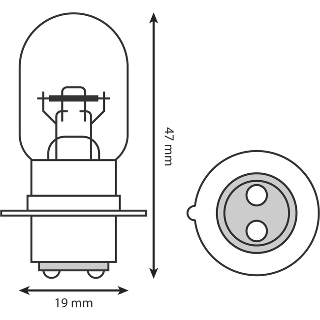 HL367 - H LIGHT BULB 1 PIN 12V 25/25(10/BOX) Hover Image