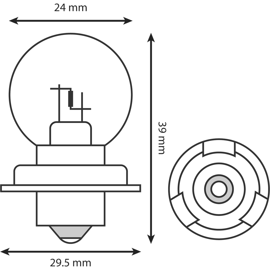 HL409 - YAMAHA JOG 12V 15W H/LIGHT BULB (10/BOX)